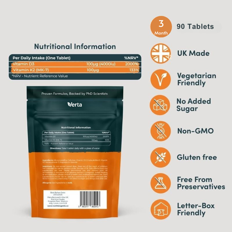 Verta® Vitamin D3 + K2